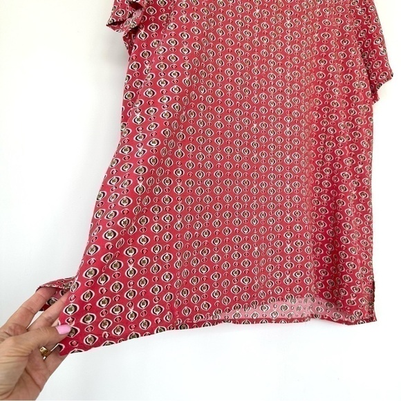 J. Jill top with crew neckline and short sleeves, loose fitting - Picture 5 of 11